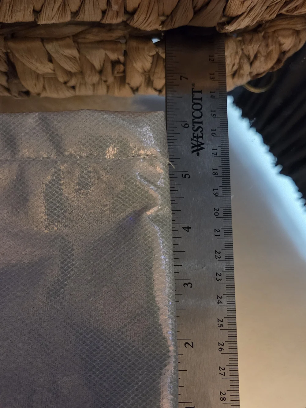 Equilibria Metallic Champagne Gold Iridescent Textured Zip Clutch Pouch